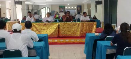RAPAT PERSIAPAN SEMARAK HUT DESA BENGKEL YANG KE 61